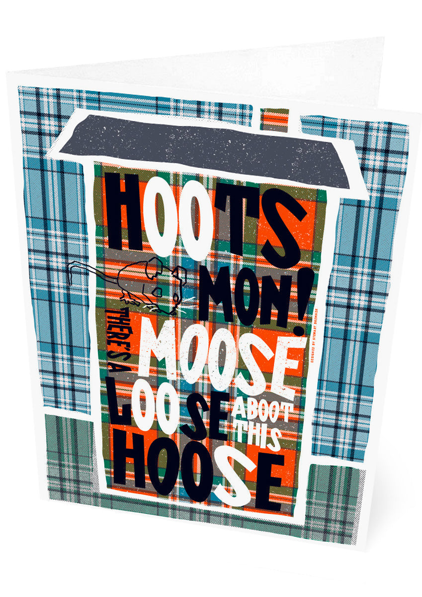 We're a Jock Tamson's bairns (on tartan) – card – Indy Prints by Stewart Bremner