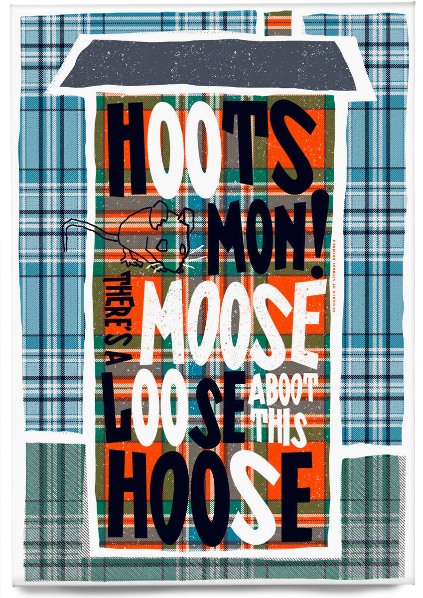 We're a Jock Tamson's bairns (on tartan) – magnet – Indy Prints by Stewart Bremner