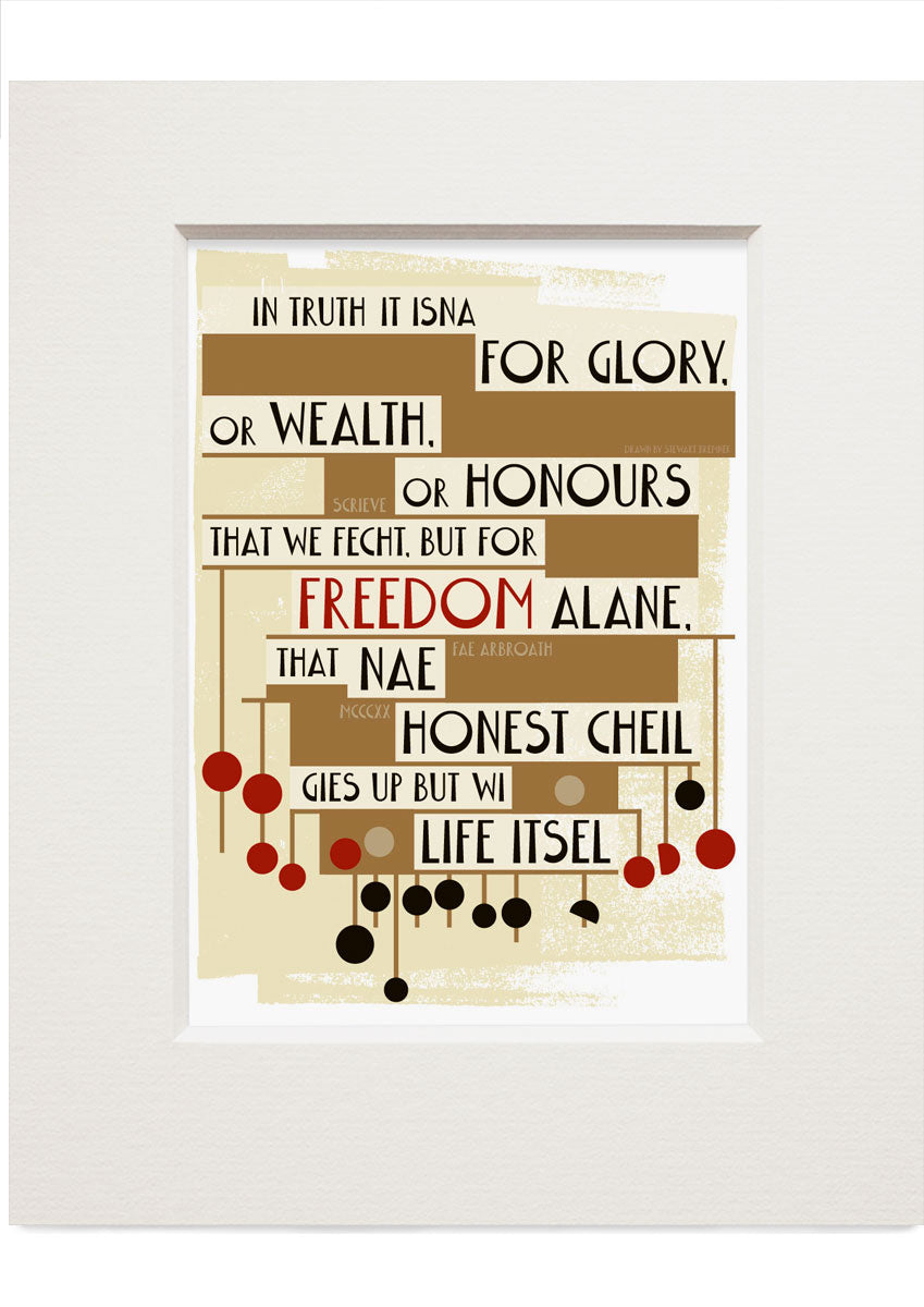 Scrieve o Arbroath – small mounted print