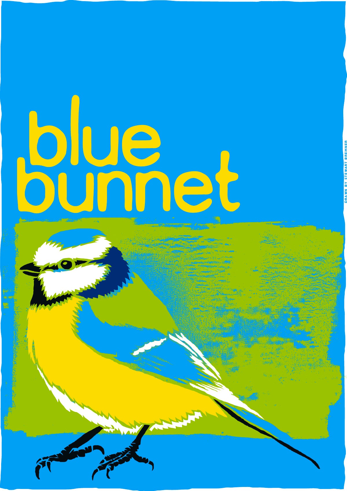 Blue bunnet (blue) – poster