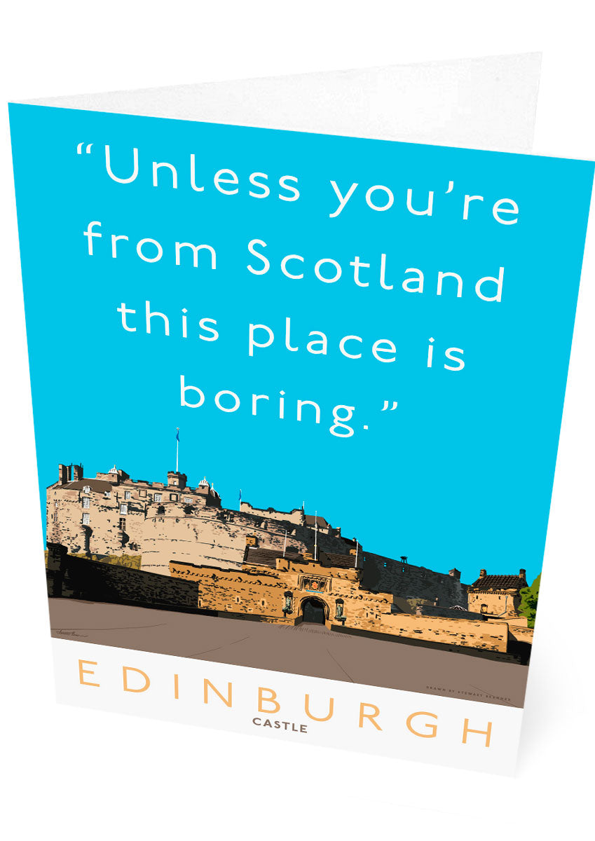 Edinburgh Castle is mostly boring – card