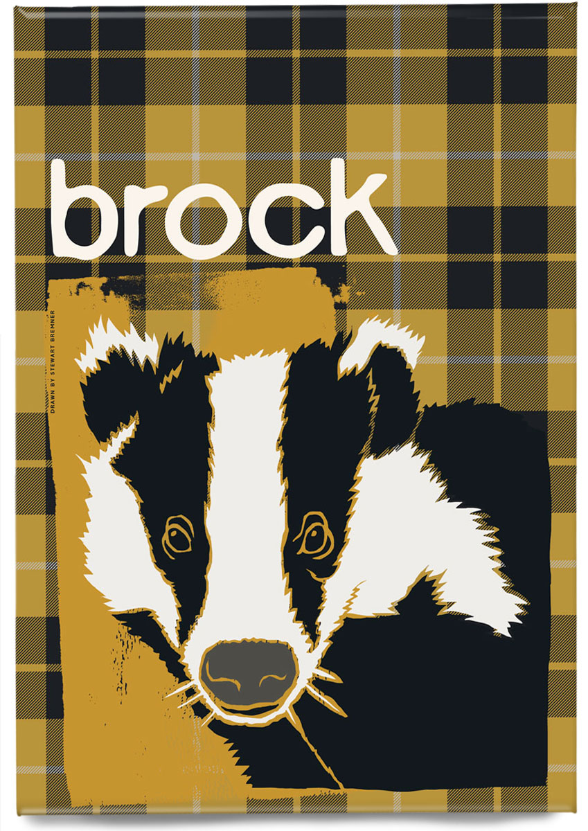 Brock oan tartan – magnet