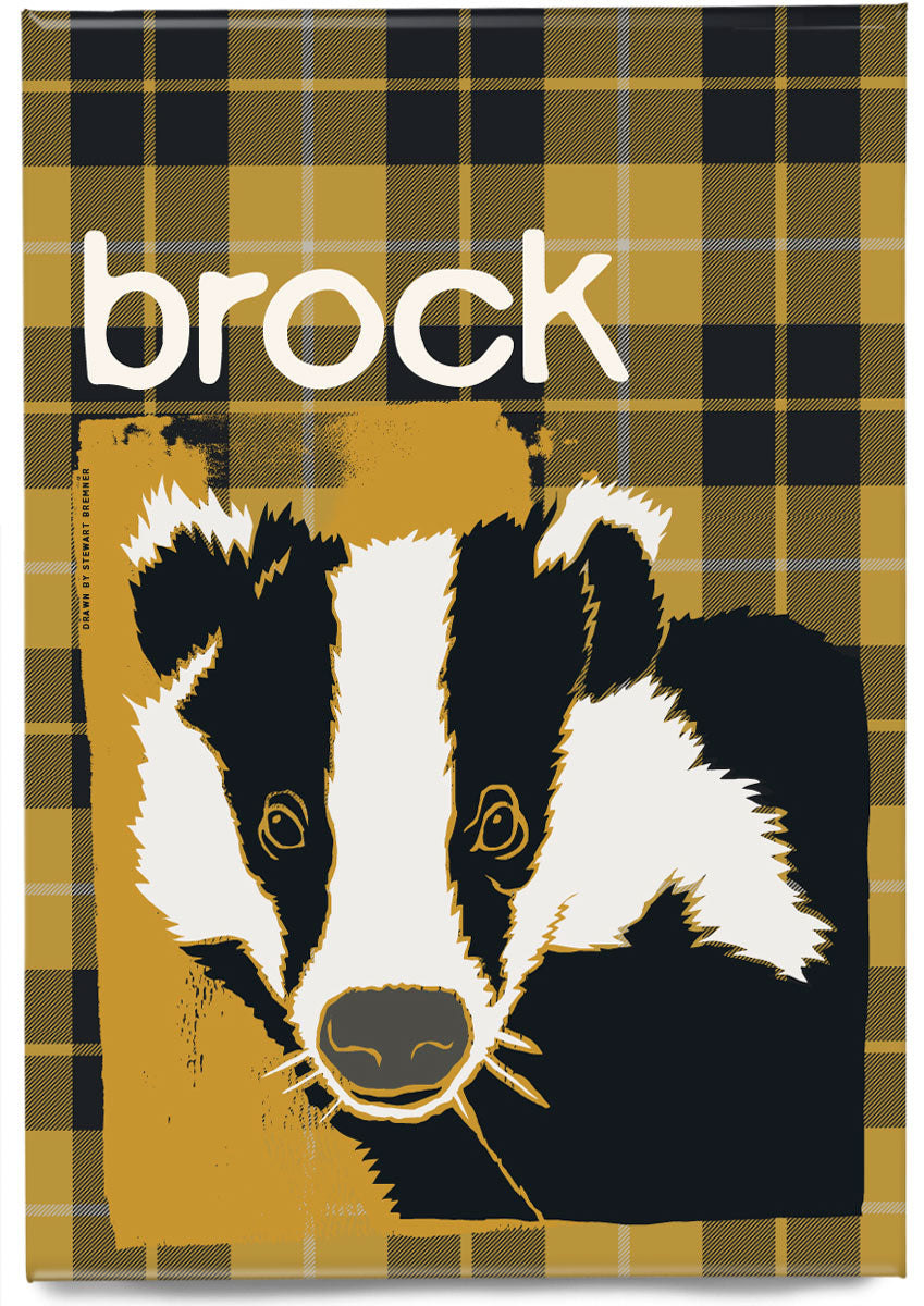 Brock oan tartan – giclée print – Indy Prints by Stewart Bremner