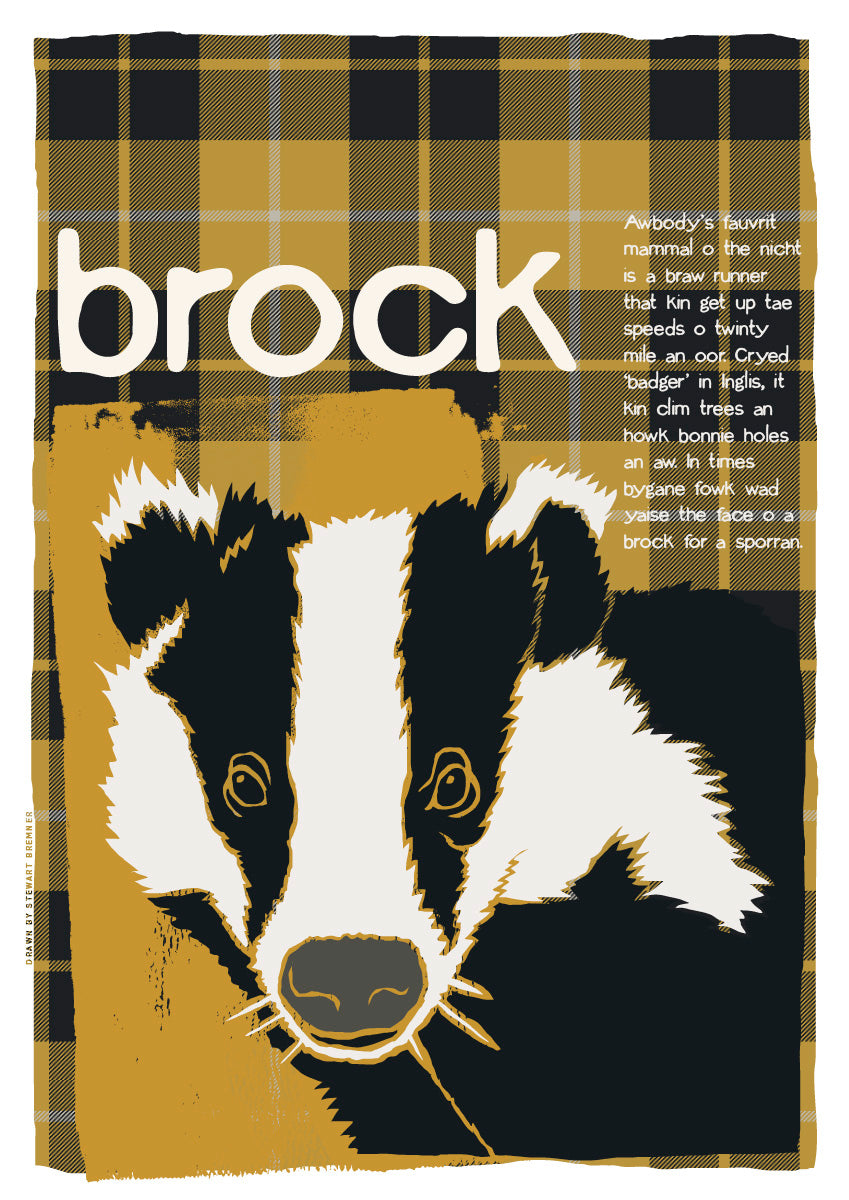 Brock oan tartan – poster