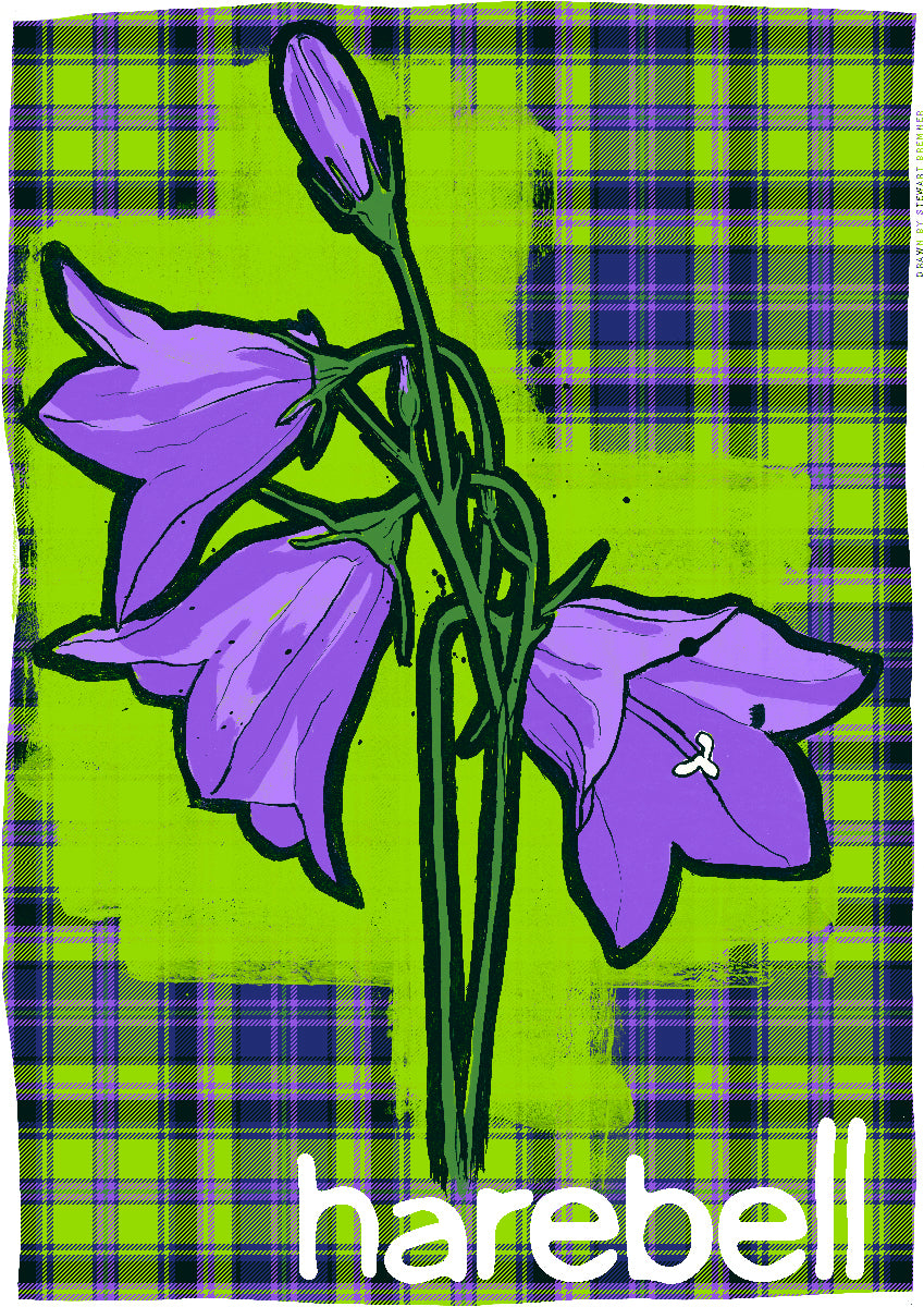 Harebell oan tartan – poster