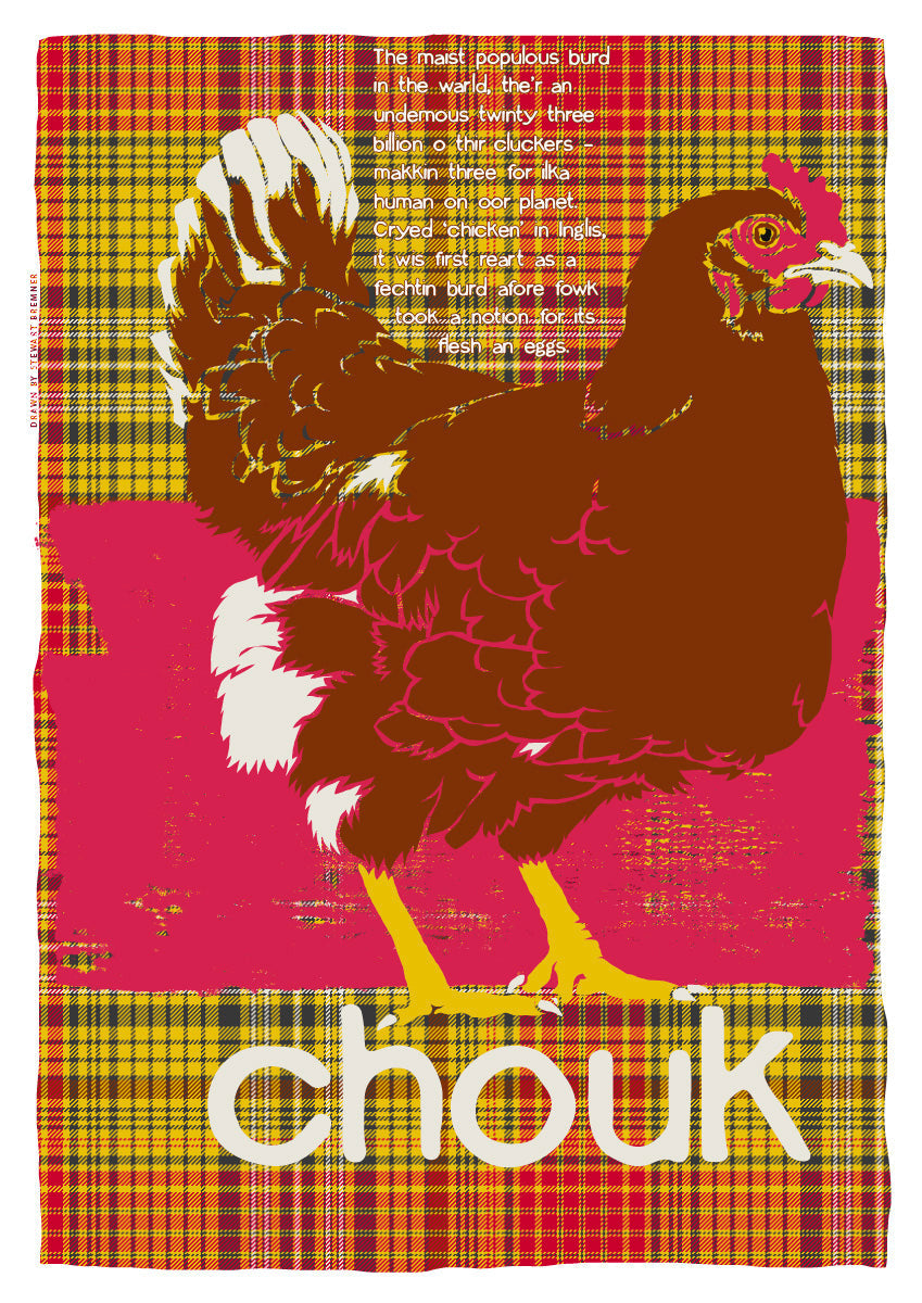 Chouk oan tartan – poster – Indy Prints by Stewart Bremner