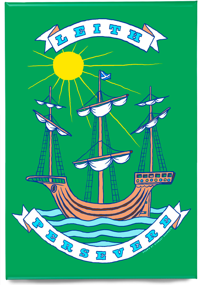 Leith persevere (green) – magnet