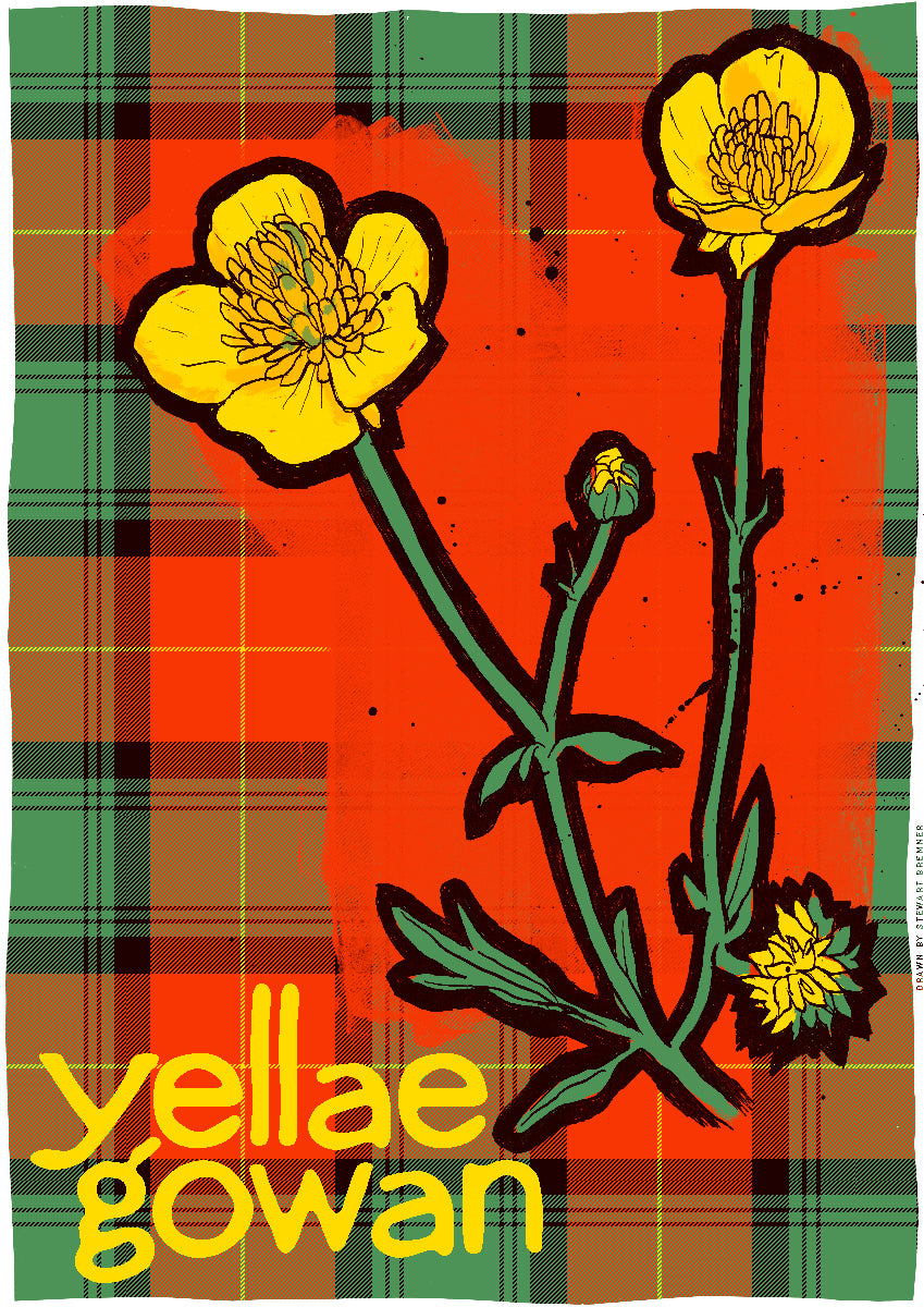Yellae gowan oan tartan – poster