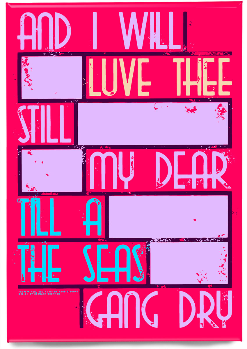 Til a the seas gang dry (red) – magnet