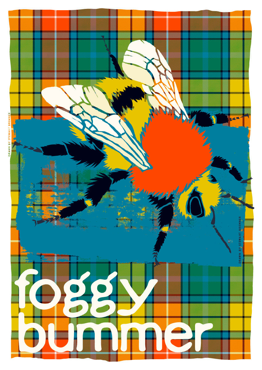 Foggy bummer oan tartan – poster