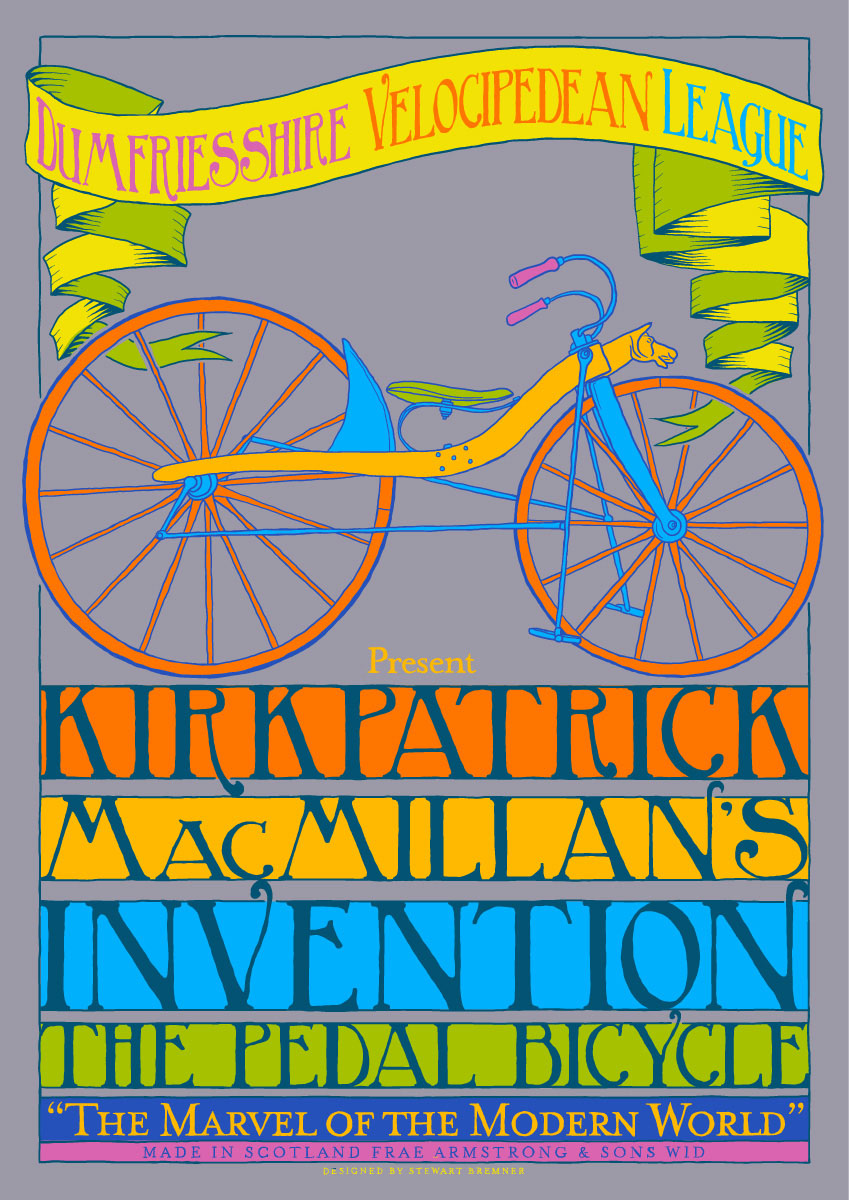 MacMillan’s bicycle (yellow) – poster