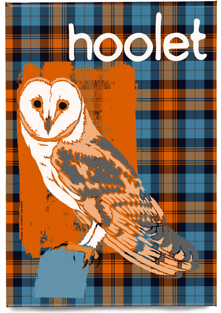 Hoolet oan tartan – magnet