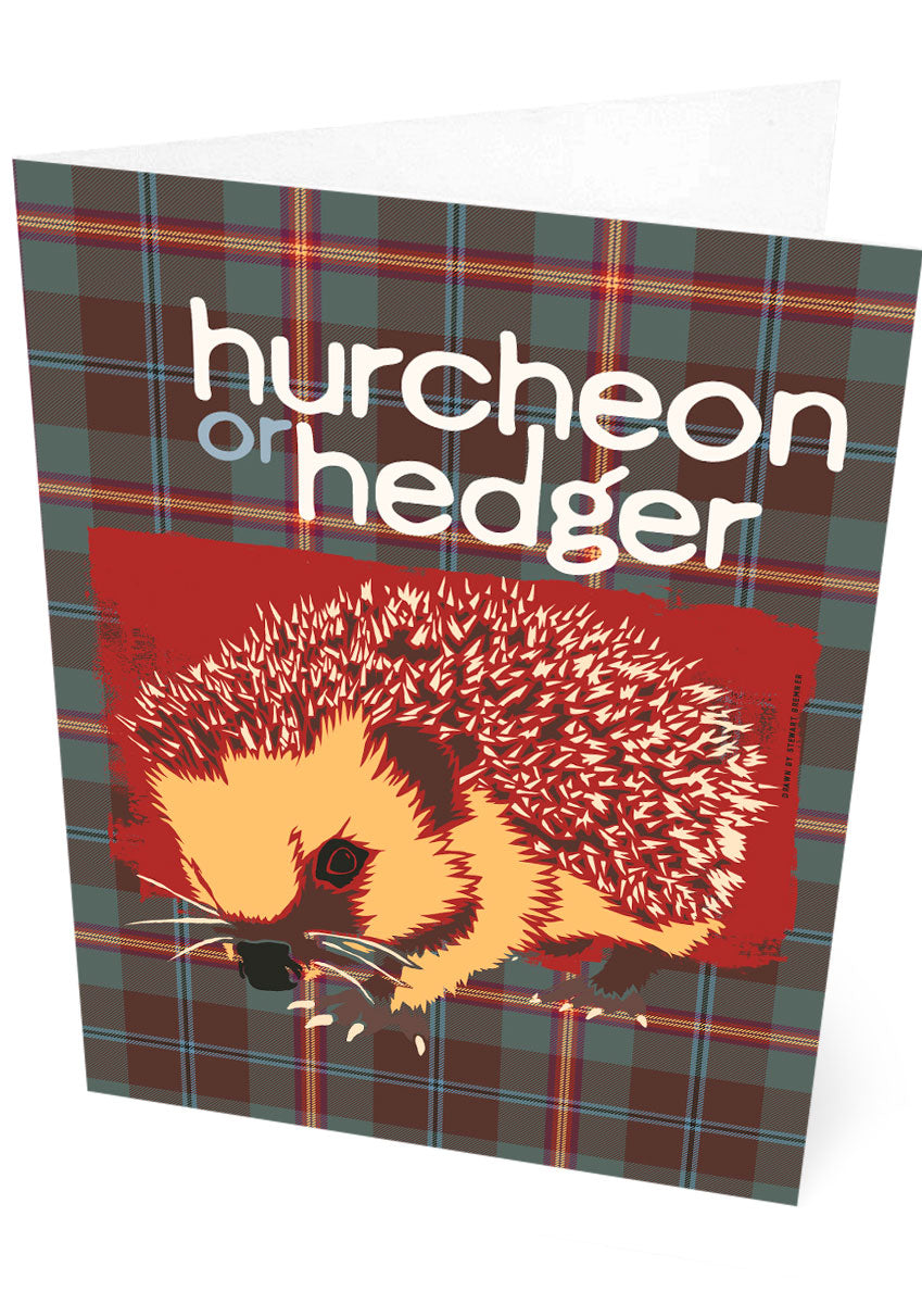Hurcheon or hedger oan tartan – card – Indy Prints by Stewart Bremner