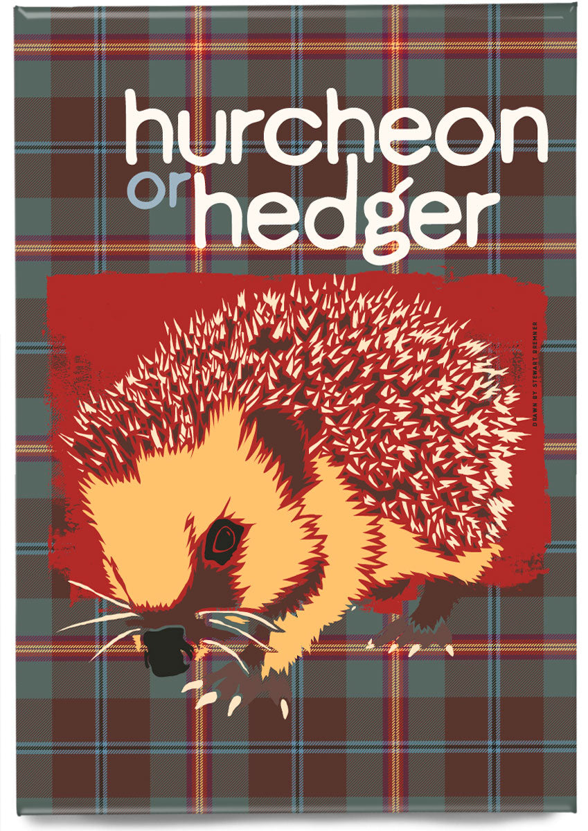 Hurcheon or hedger oan tartan – magnet – Indy Prints by Stewart Bremner