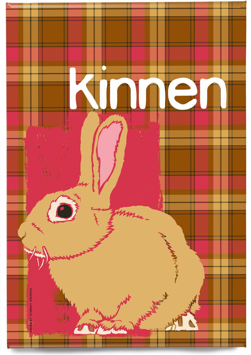 Kinnen oan tartan – magnet – Indy Prints by Stewart Bremner
