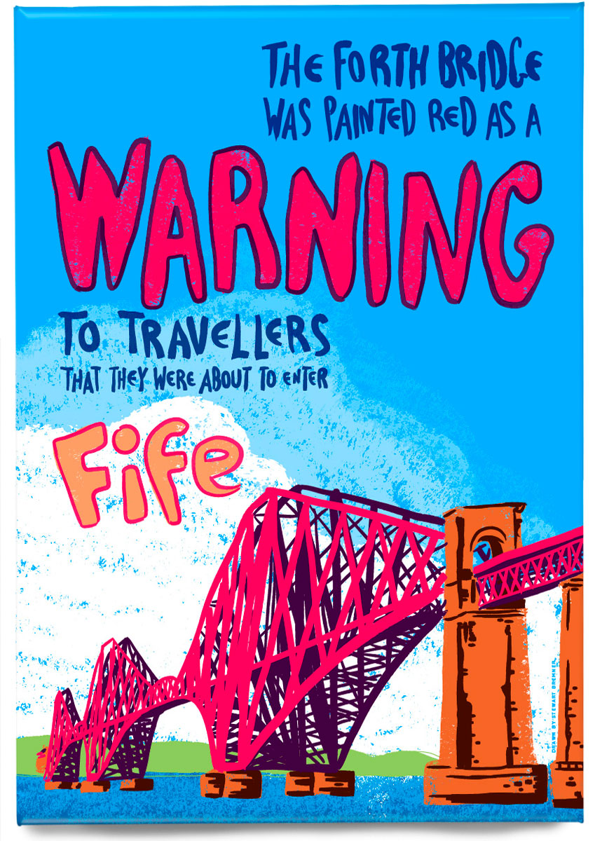 Fife warning (blue) – magnet