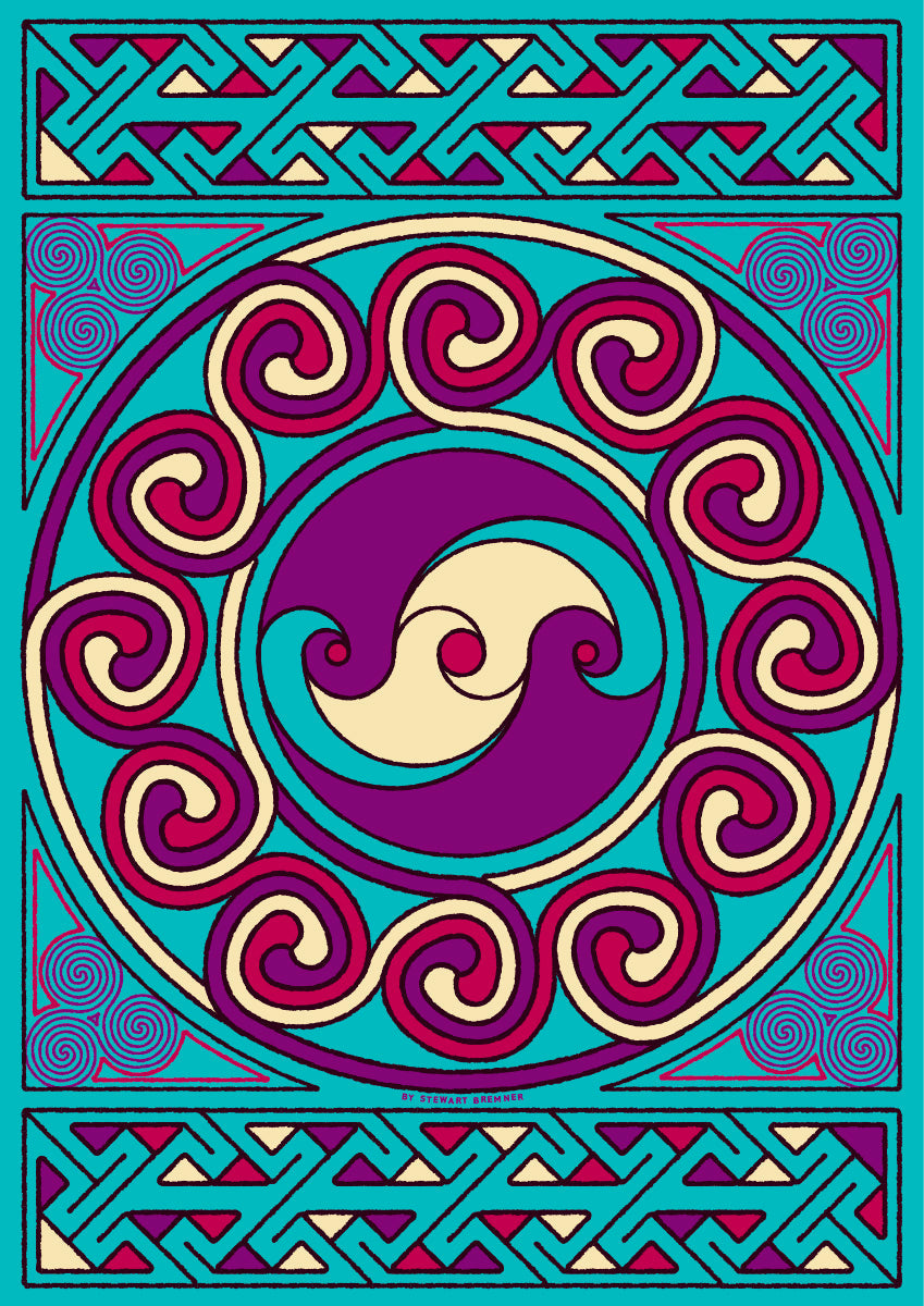 Sarclet Celtic jade panel – poster