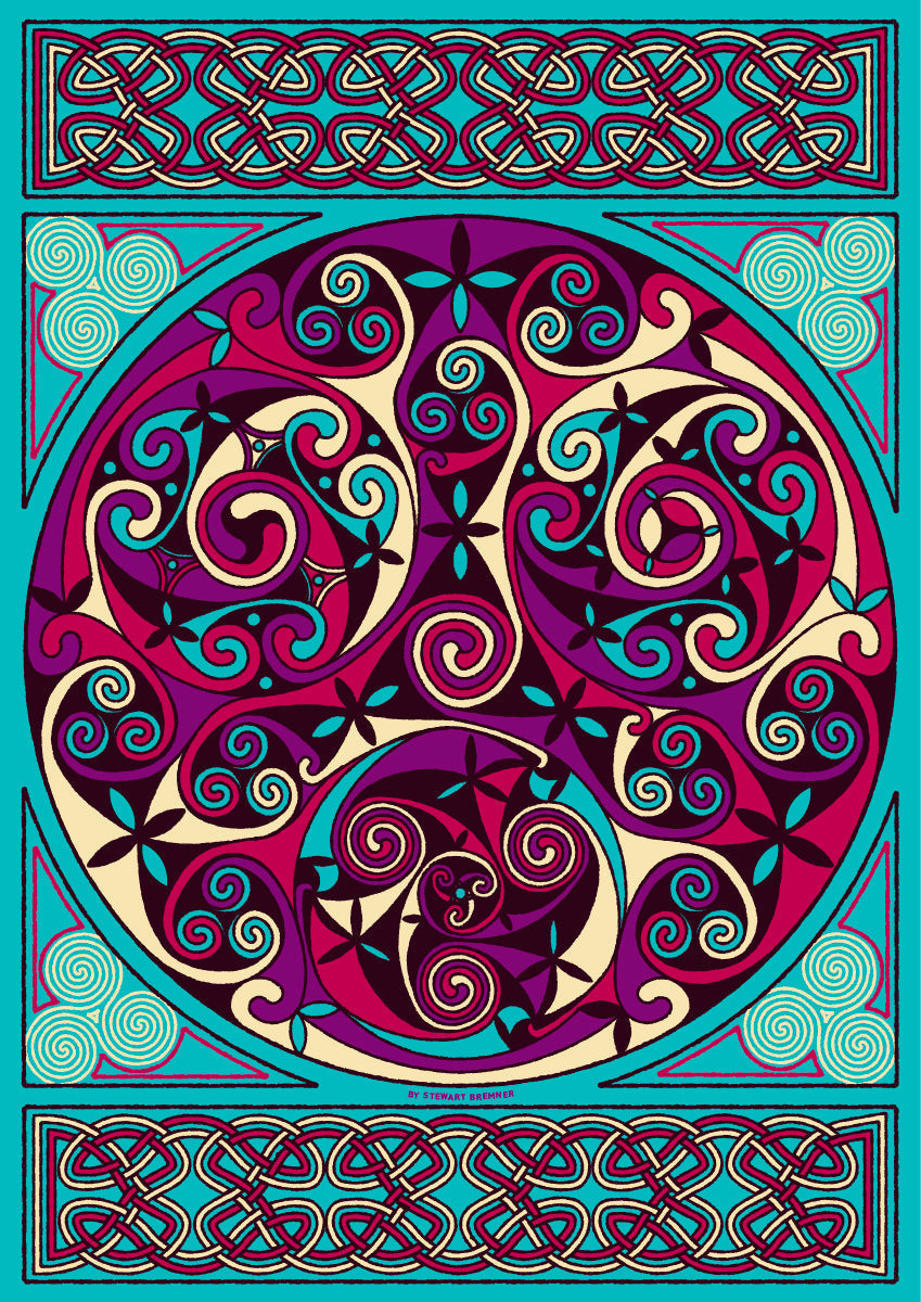 Wick Celtic jade panel – poster