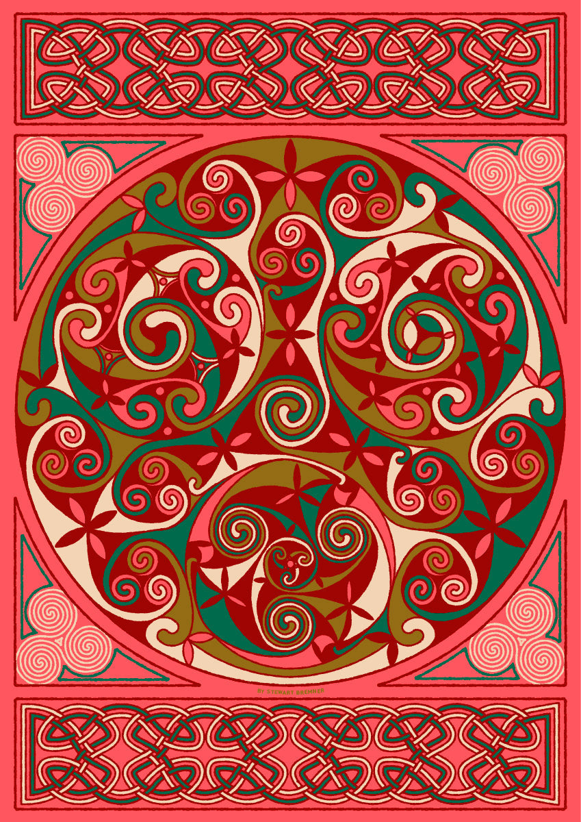 Wick Celtic coral panel – poster