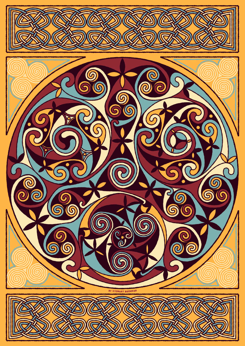 Wick Celtic sand panel – giclée print