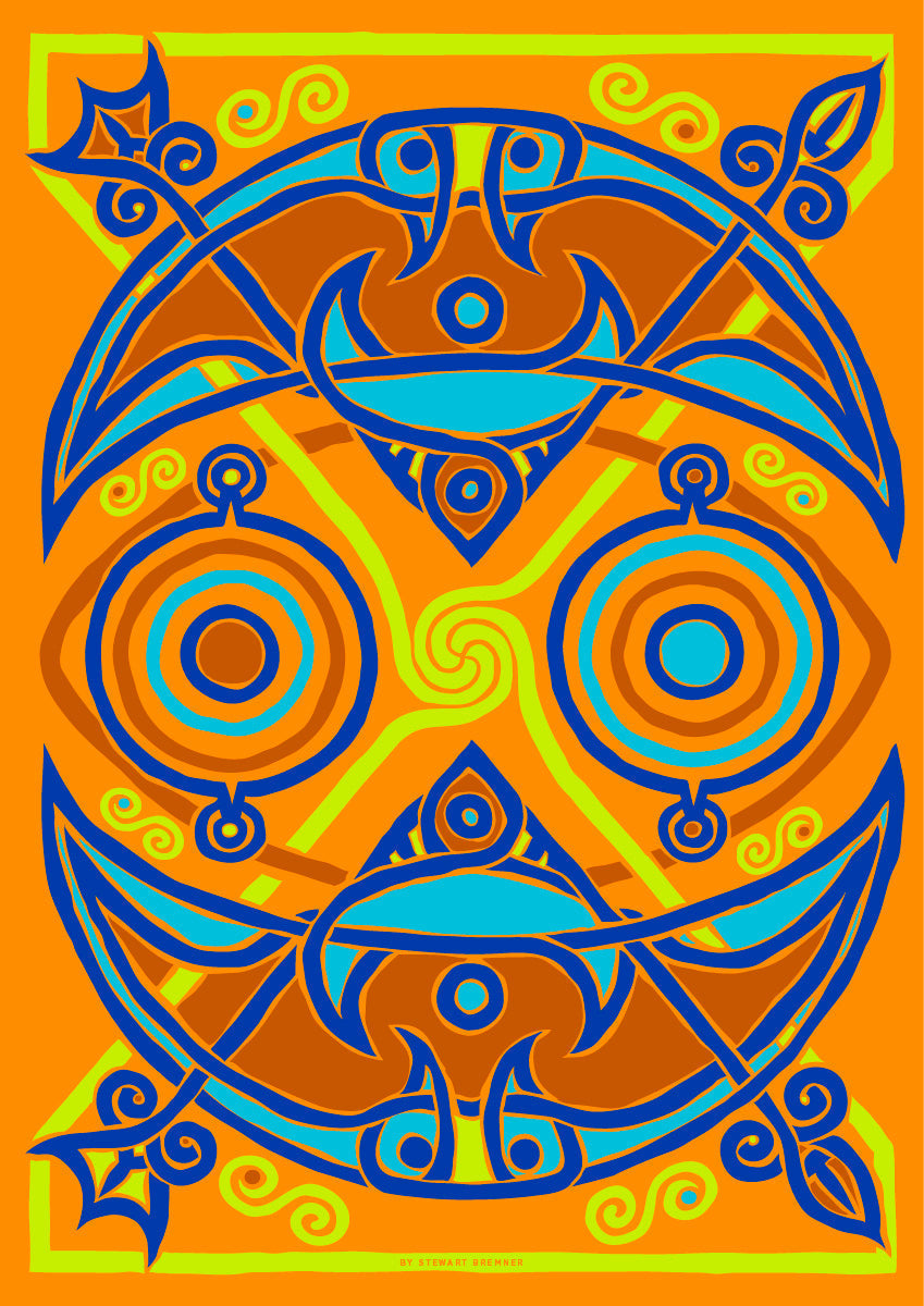 The Pictish Crescent amber panel – poster