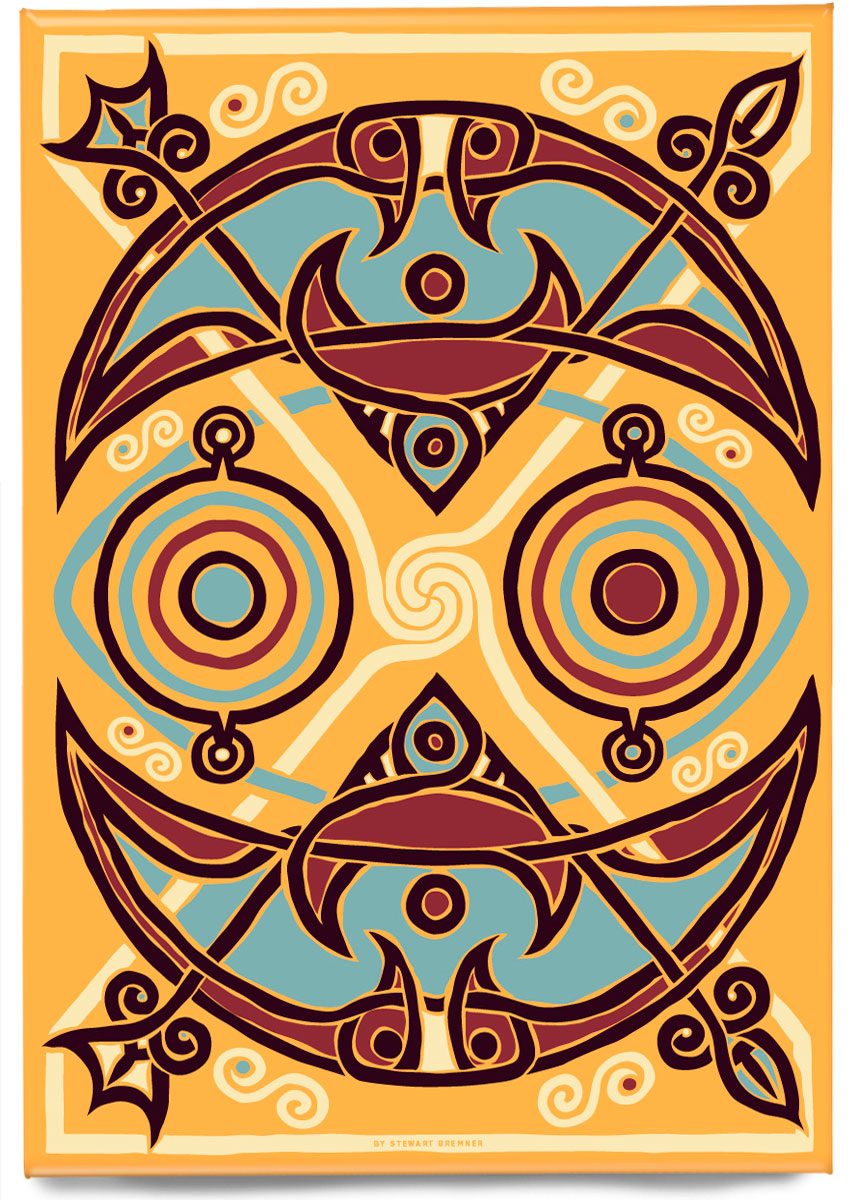The Pictish Crescent sand panel – magnet