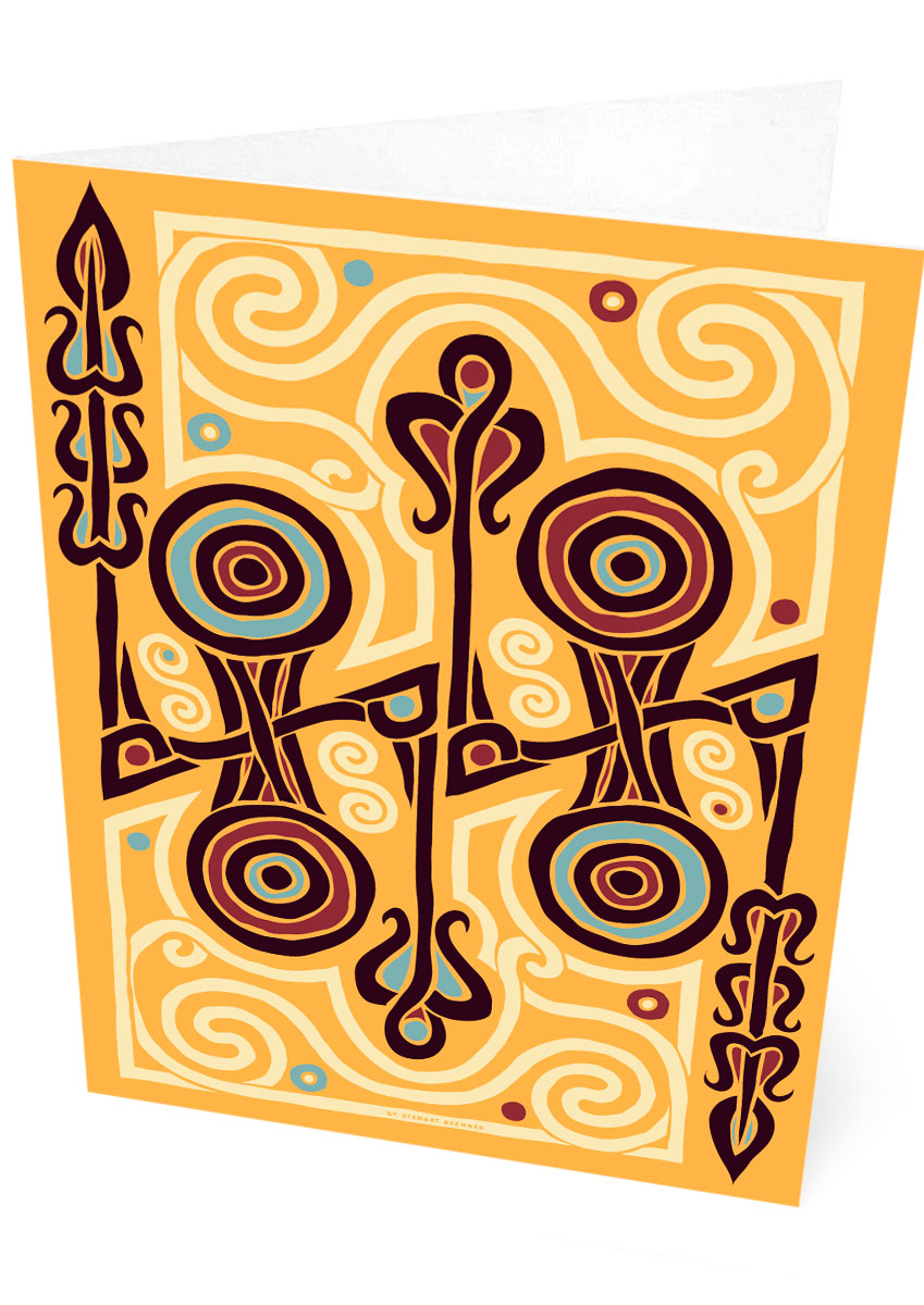 The Pictish Z-rod sand panel – card