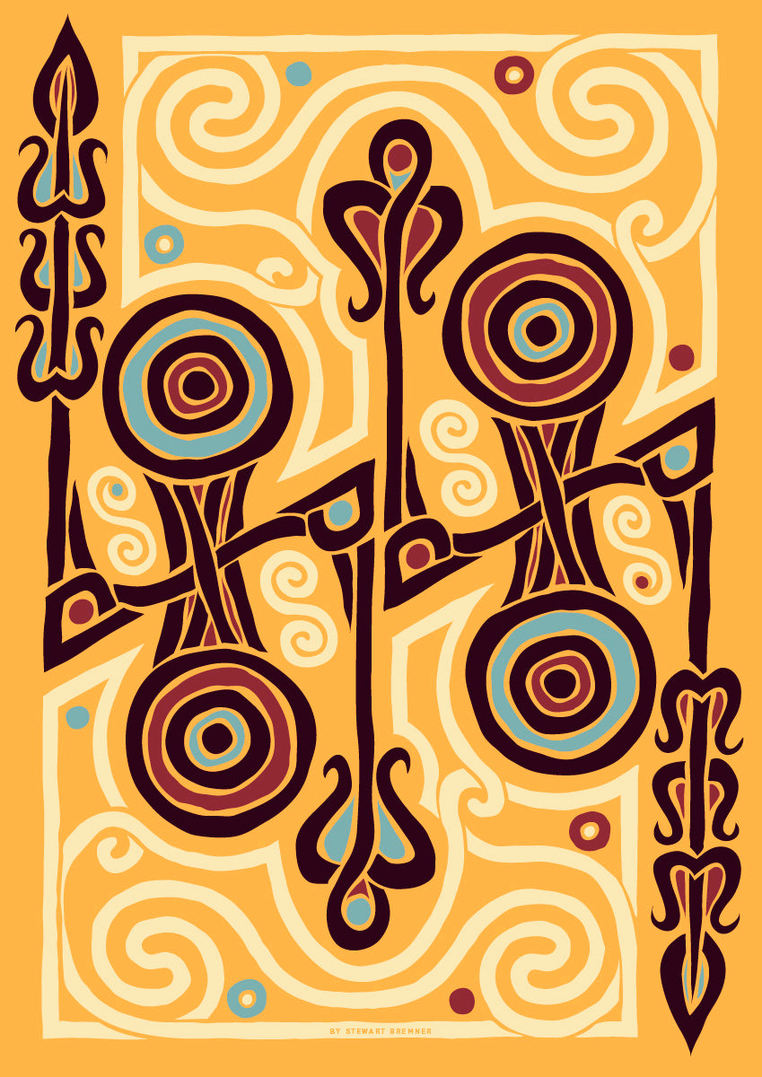 The Pictish Z-rod sand panel – giclée print