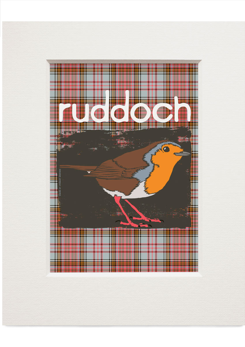 Ruddoch oan tartan – small mounted print - Indy Prints by Stewart Bremner
