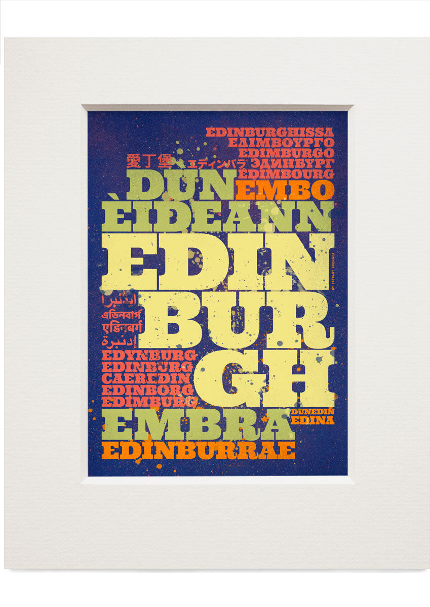 Edinburghs – small mounted print