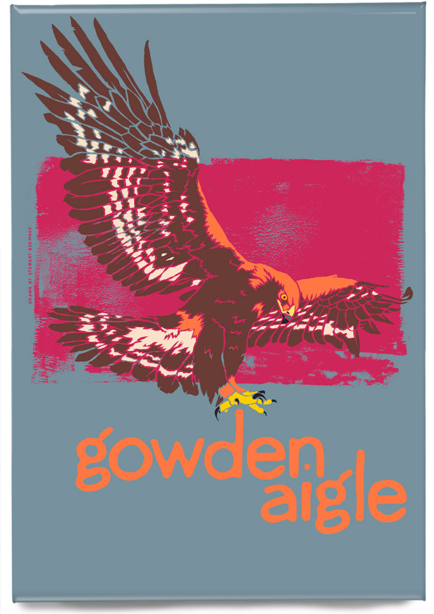 Gowden aigle – magnet – Stewart Bremner Prints