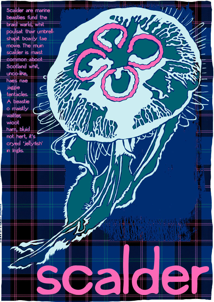 Scalder oan tartan – giclée print