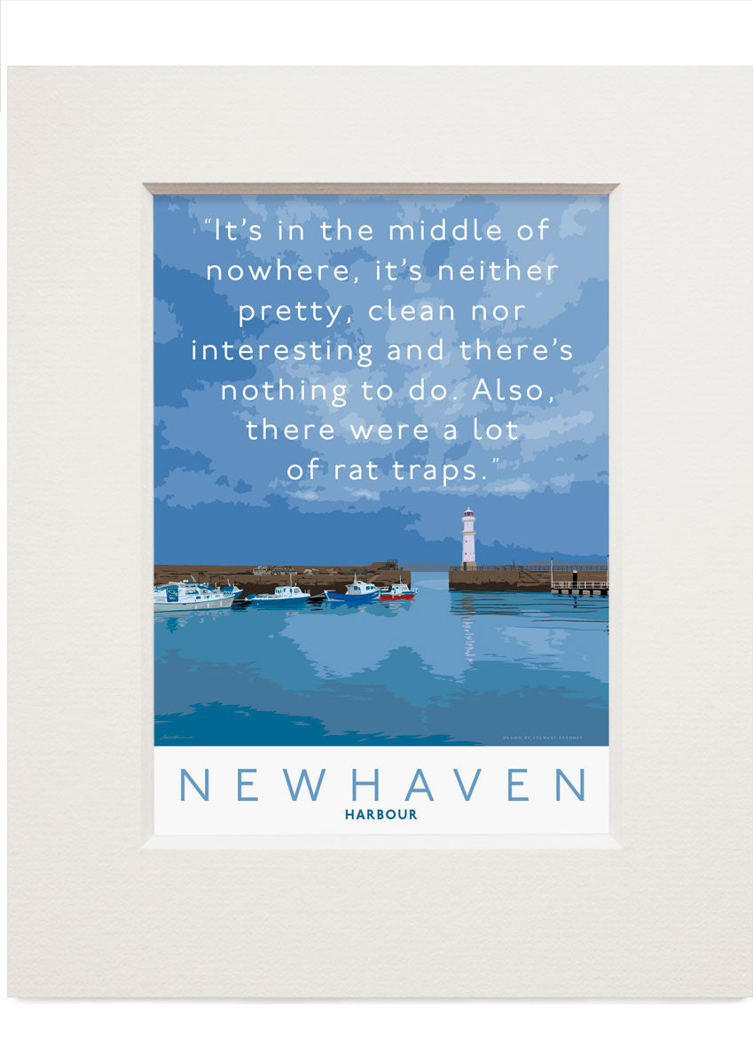 Newhaven has a lot of rat traps – small mounted print