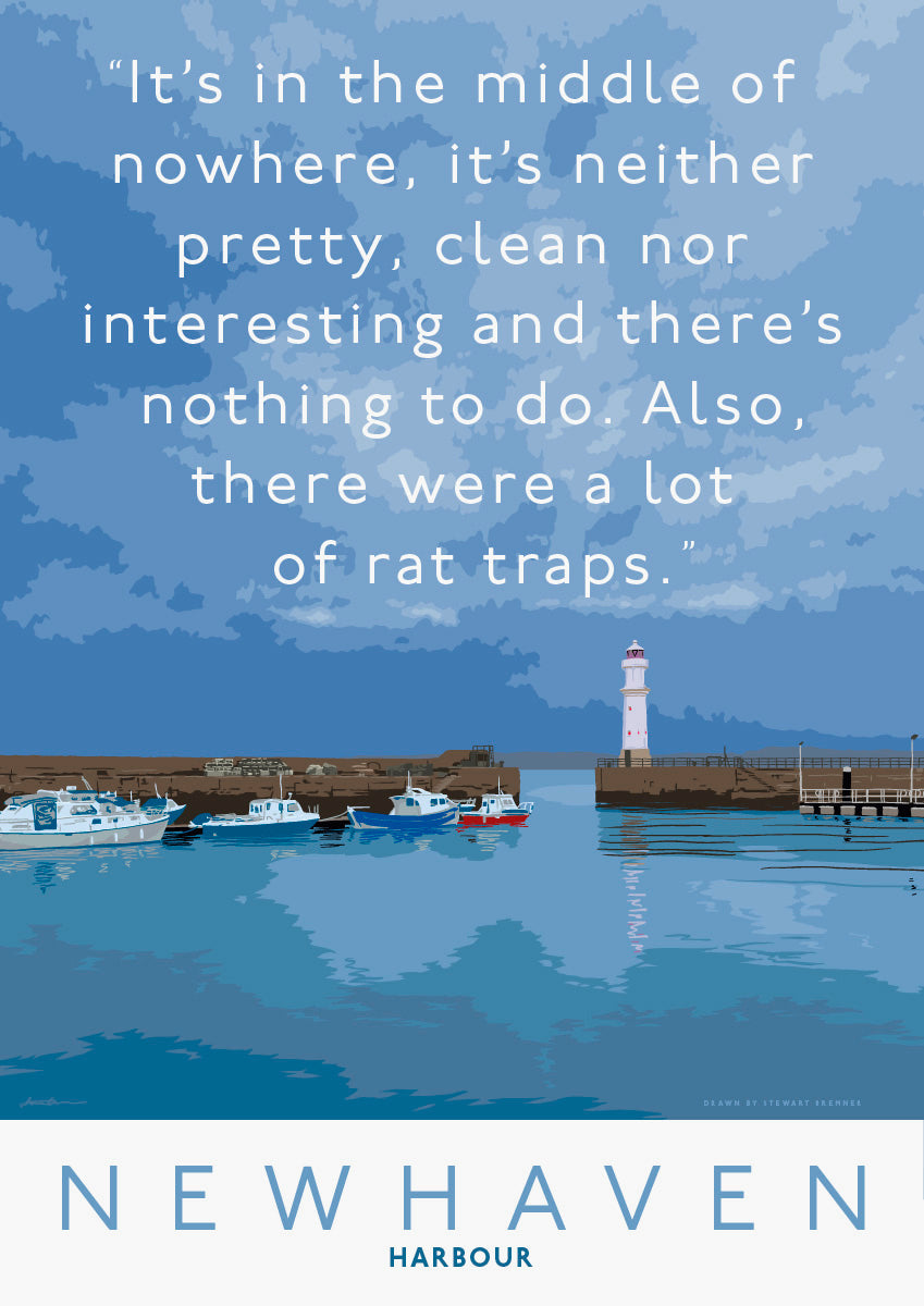 Newhaven has a lot of rat traps – giclée print