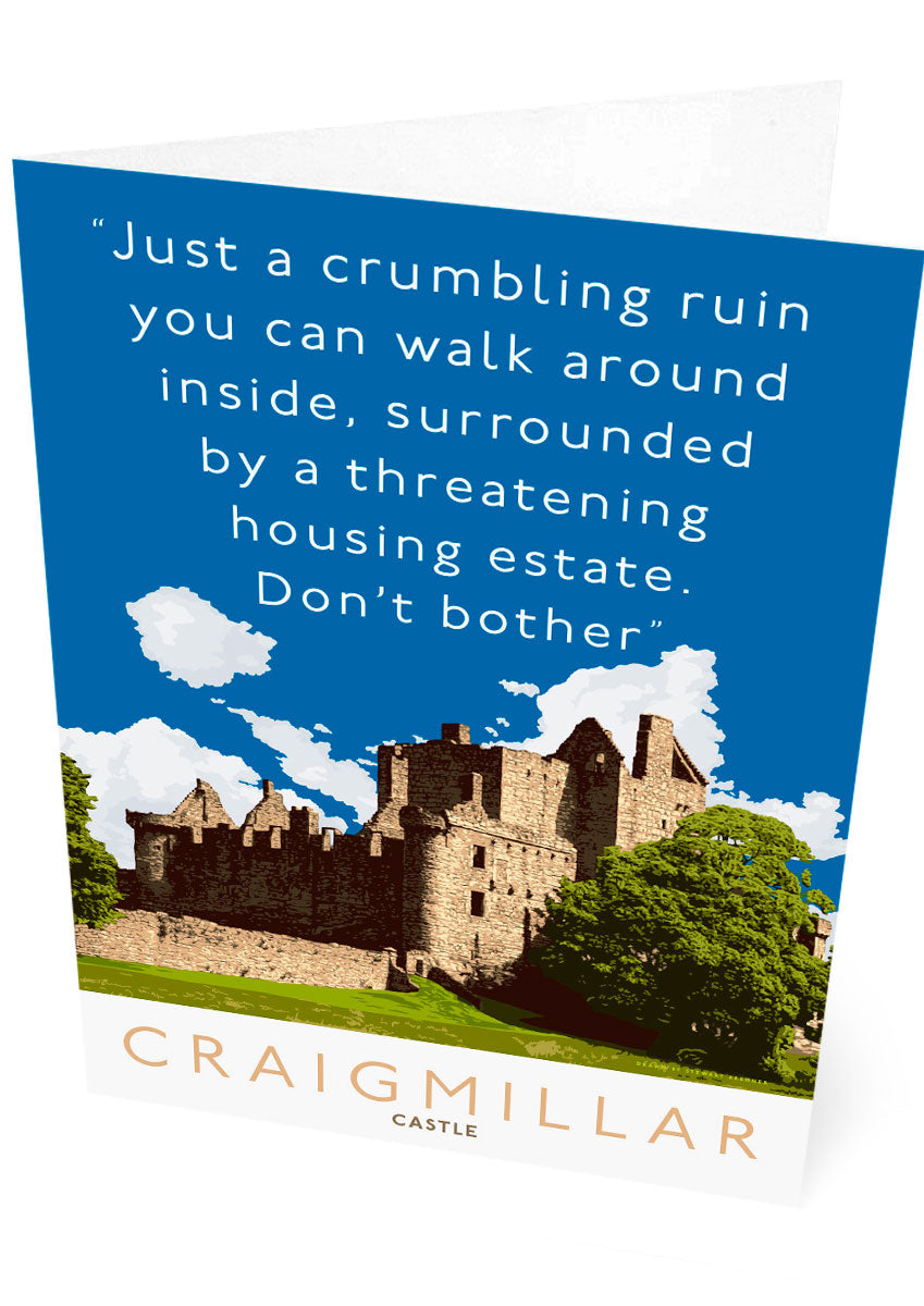 Craigmillar Castle is a crumbling ruin – card