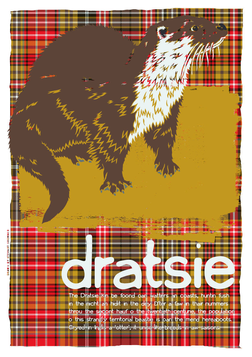 Dratsie oan tartan – giclée print – Stewart Bremner Prints