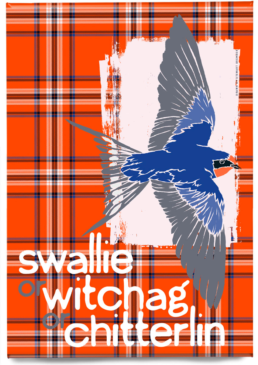 Swallie or witchag or chitterlinoan tartan – magnet – Stewart Bremner Prints