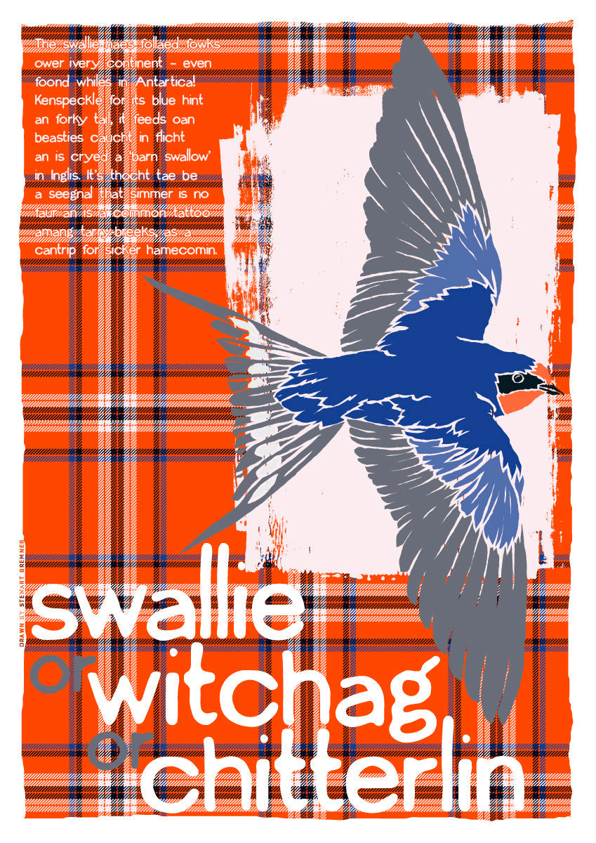 Swallie or witchag or chitterlinoan tartan – poster – Stewart Bremner Prints