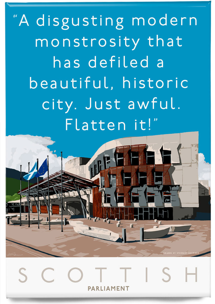 Flatten the Scottish Parliament – magnet