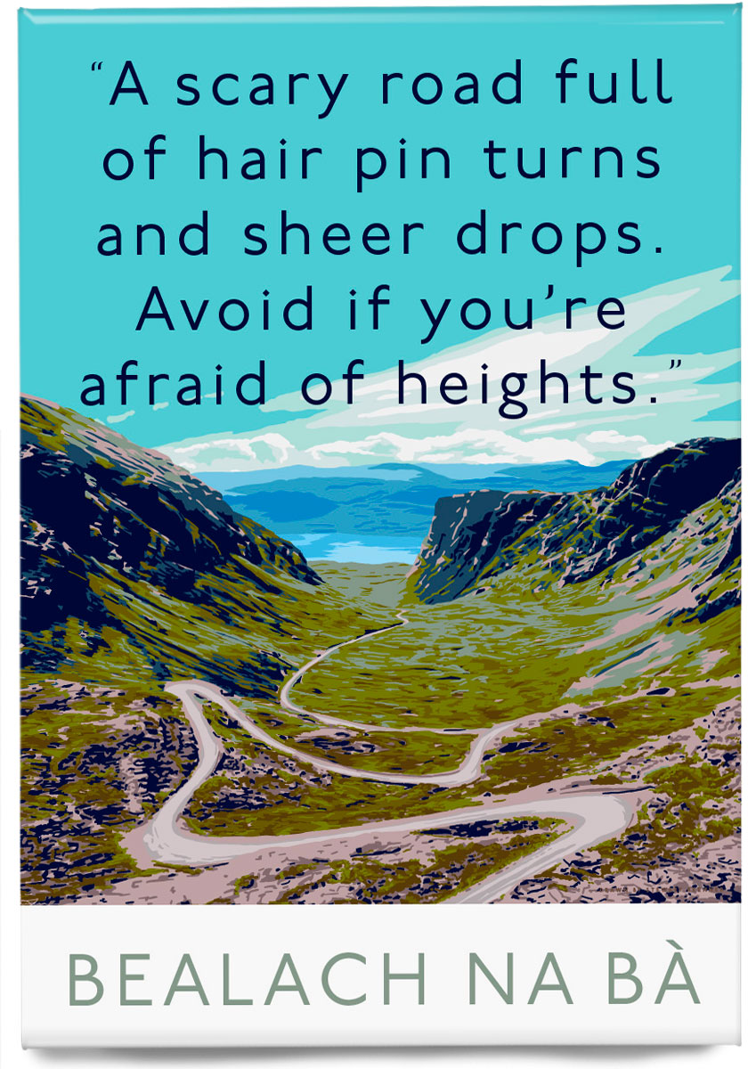 The Bealach na Bà is scary – magnet