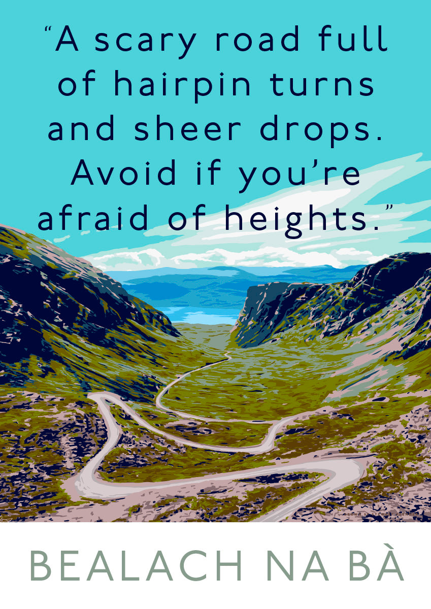 The Bealach na Bà is scary – poster
