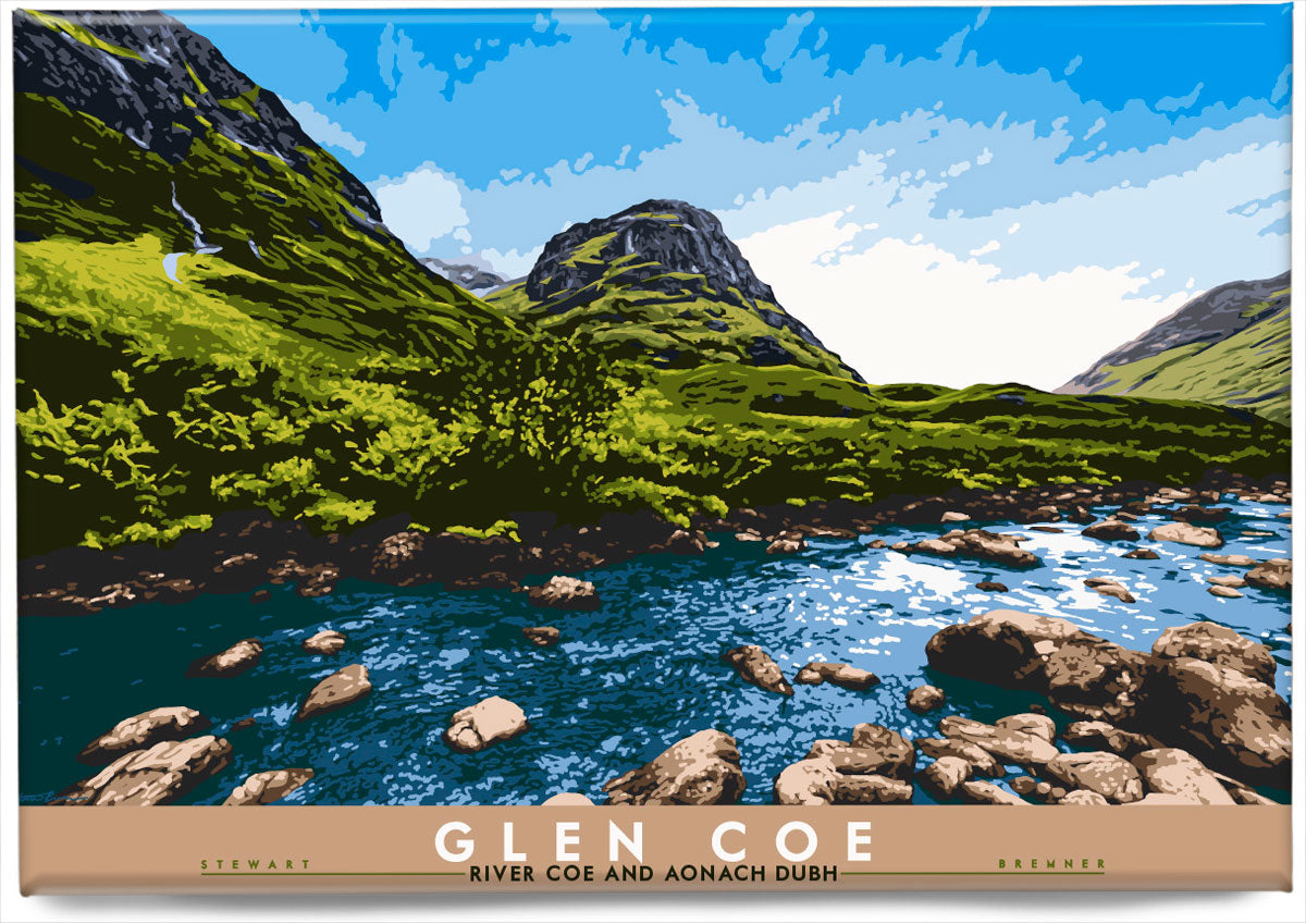 Glen Coe: River Coe and Aonach Dubh – magnet