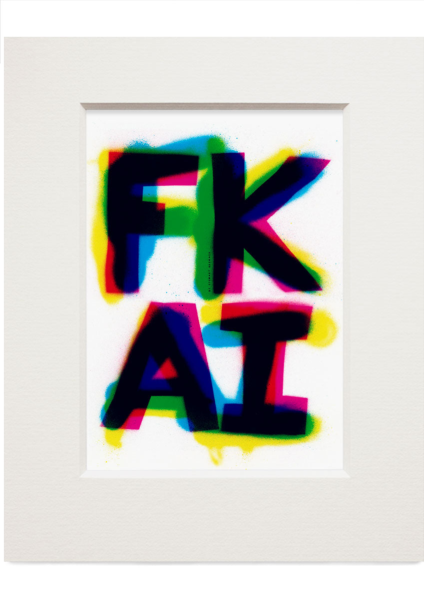 FK AI – small mounted print