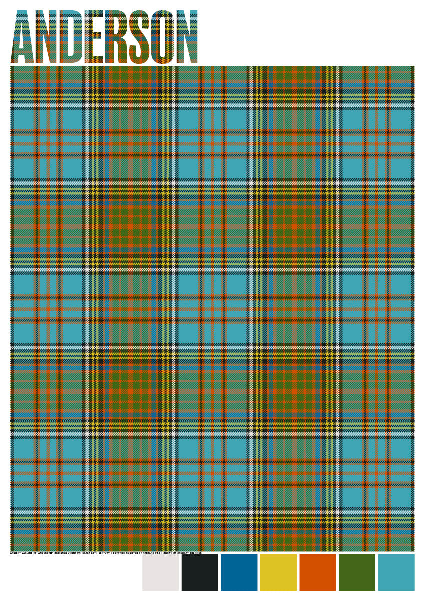 Anderson Ancient tartan – giclée print