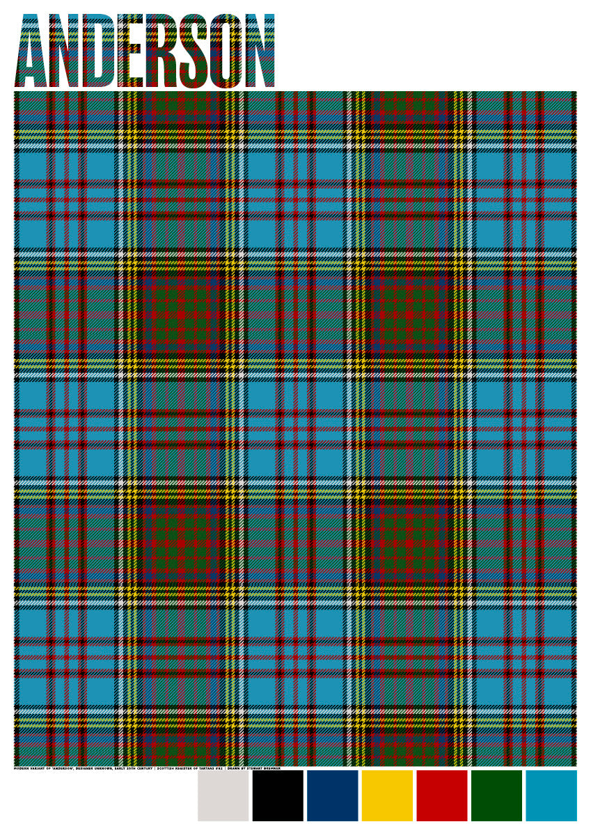Anderson Modern tartan – giclée print