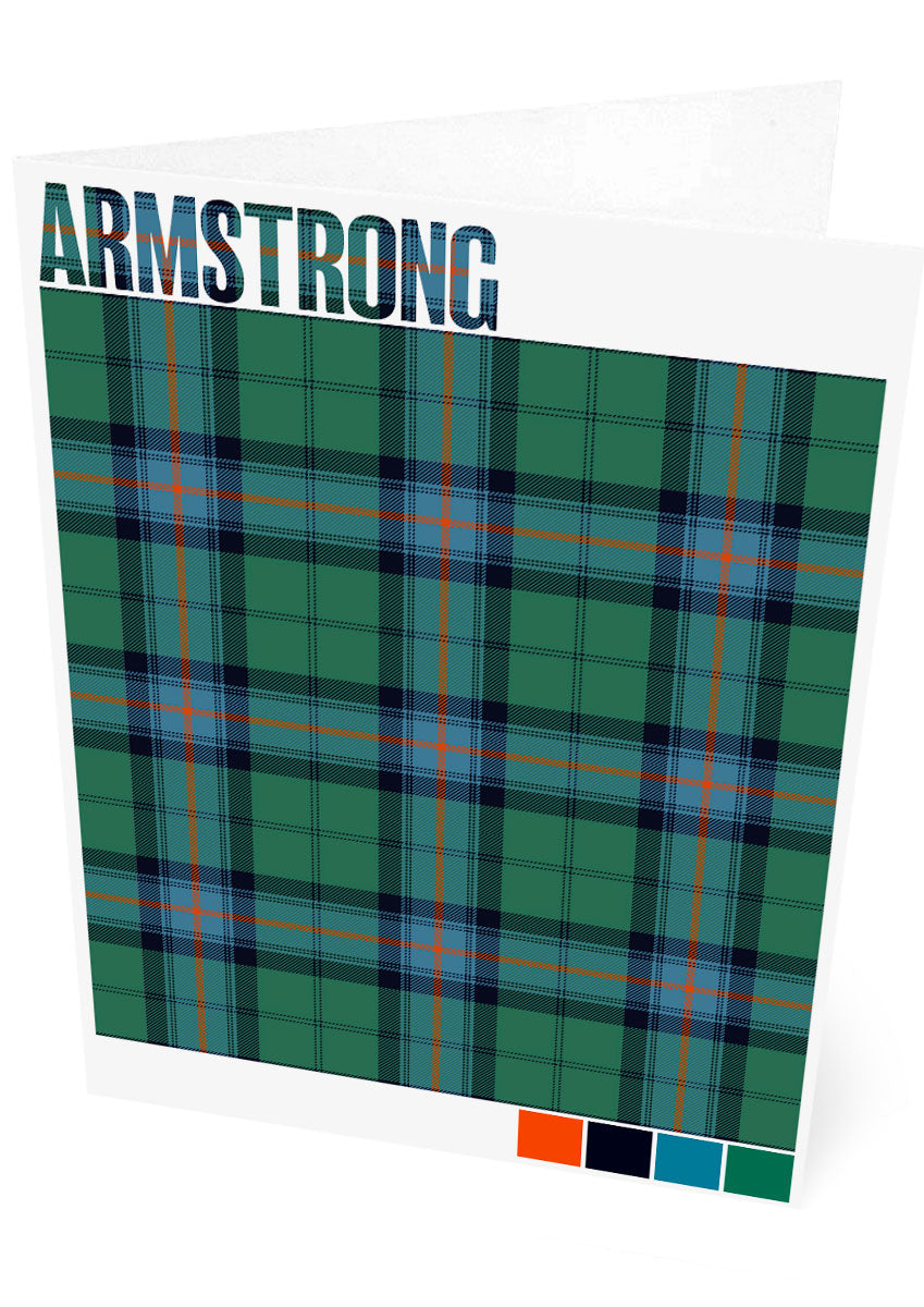 Armstrong Ancient tartan – set of two cards