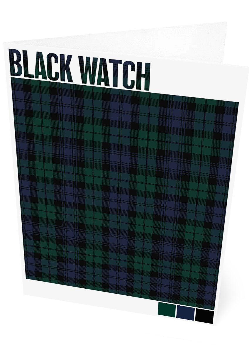 Black Watch Modern tartan – set of two cards