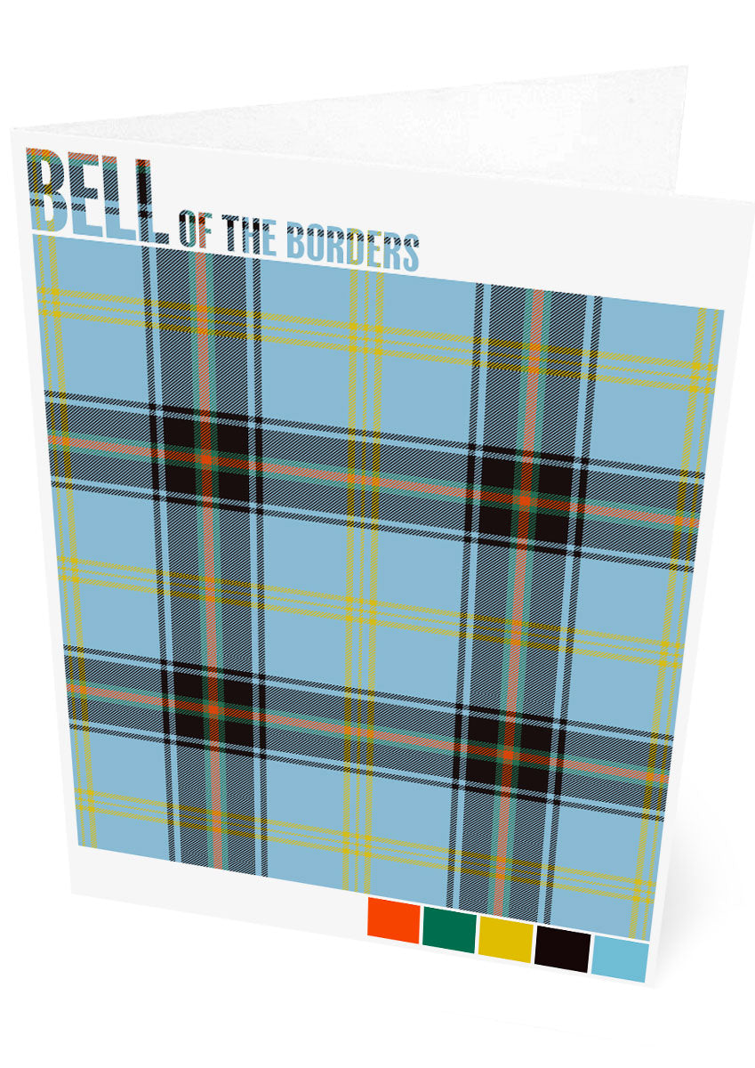 Bell of the Borders Ancient tartan – set of two cards