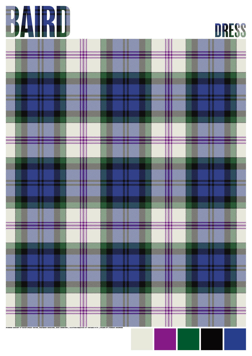 Baird Dress Modern tartan – poster