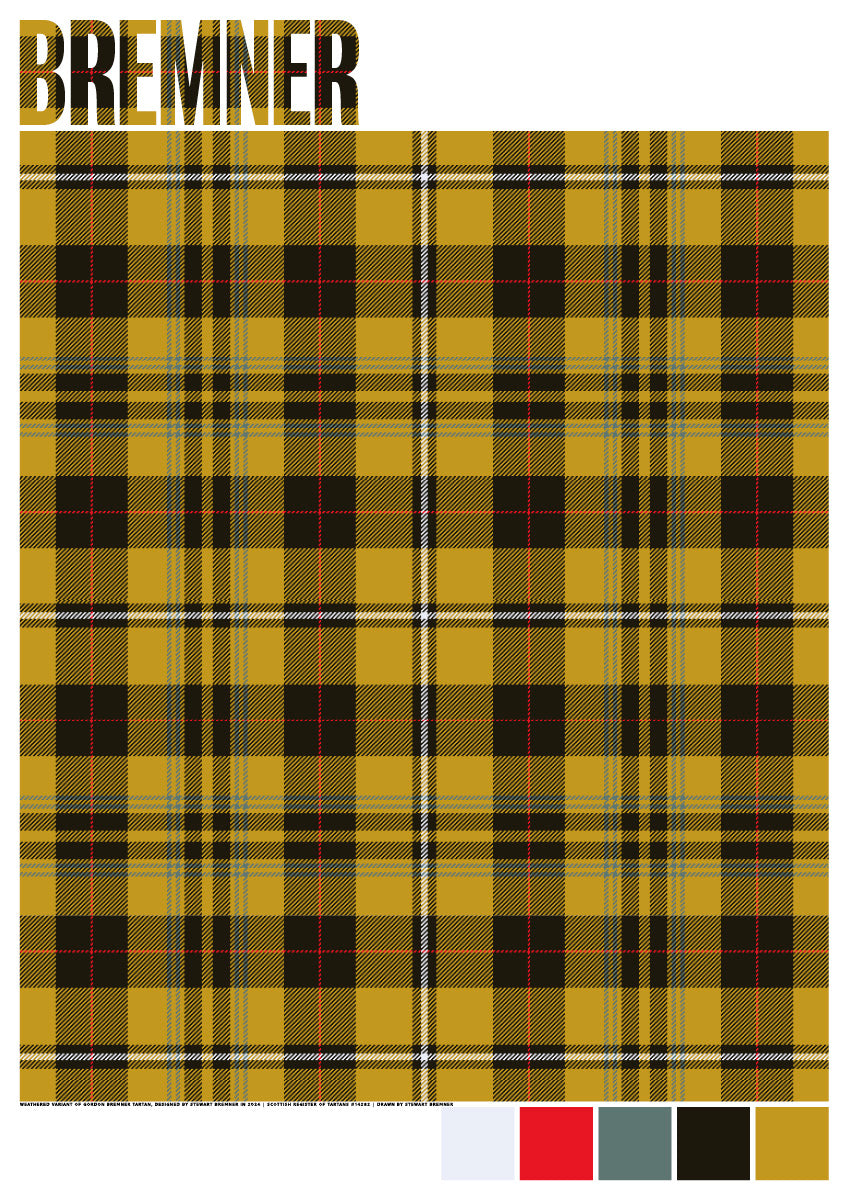 Bremner Weathered tartan – giclée print